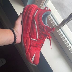 Red “puma dreamer” basketball shoes!